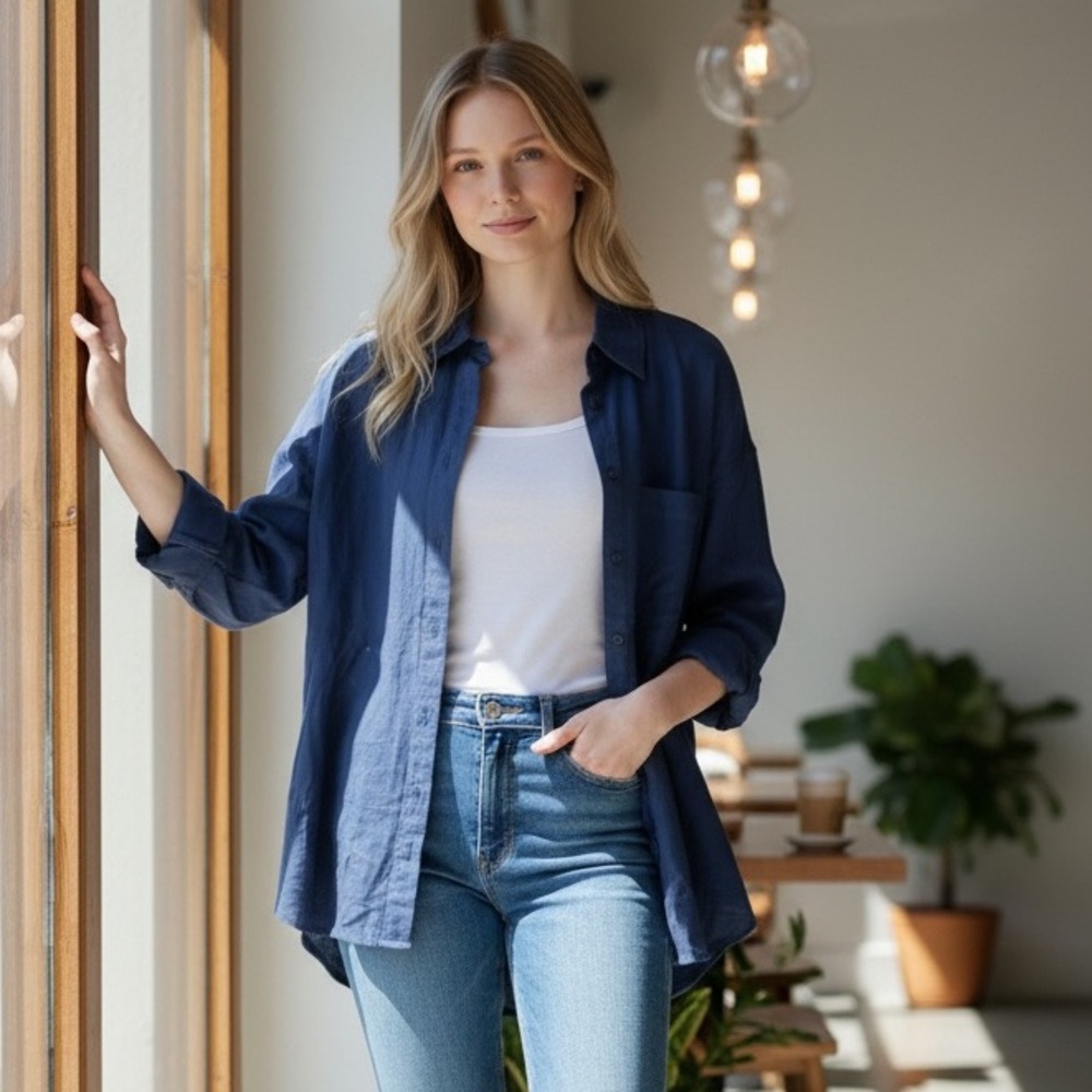 Women’s Classic Fit Button-Up Shirt